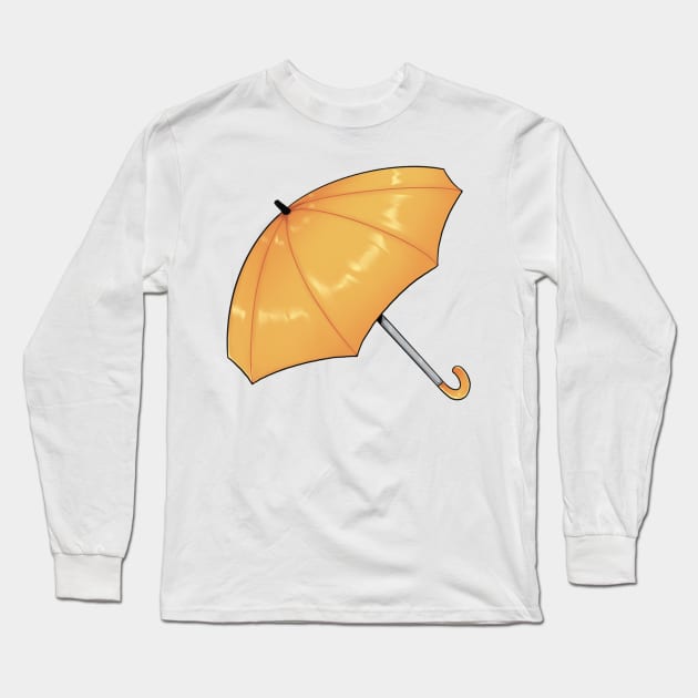 Cute yellow umbrella Long Sleeve T-Shirt by Itsacuteart